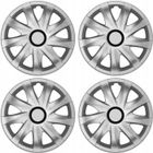 Enjoliveurs de roue - set complet de 4 pièces - NRM Kando - argent - 15"