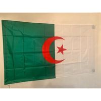 Drapeau Algérie / 145 cm x 90 cm / Livraison gratuite