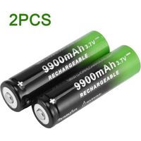 Paire de batterie rechargeable Li-ion 3.7V 18650, piles 1500mah