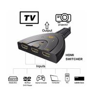 Splitter Câble HDMI 3 en 1: Qualité 4K et Flexibilité Maximale - PC Lecteur DVD Blu-ray - PS3 PS4 PS5 Xbox One 360 Nintendo Switch