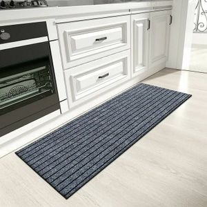 Tapis Antidérapant Nevada - Gris - 45x75 Cm - Pour Cuisine, Salle De Bain, Couloir - Lavable En Machine