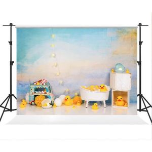 Toile de fond pour photographie de piliers de salle blancs et bleus él