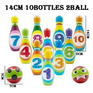 14.5cm10bottles2Ball - Jeu de Bowling en PU solide pour enfants,  fournitures de sport à motifs colorés, jeu d - Cdiscount Sport