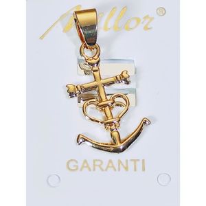 Pendentif Ancre Marine Plaqué Or KBC 19x16 Mm - Neuf Avec étiquettes