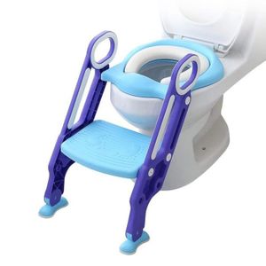 RÉDUCTEUR DE WC Échelle de toilette Coussin de siège de toilette pour enfant Coussin Bleu Violet