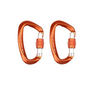 Noir SODIAL Mousqueton en forme D Boucle Mousqueton boucle Fermoir Cintres en plastique Porte-cles POM Outil dexterieur pour lEscalade
