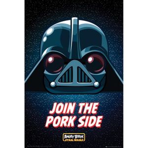 AFFICHE - POSTER Angry Birds - Star Wars - Join The Pork Side - 61x