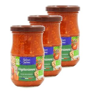 SAUCE PÂTE ET RIZ Les Saveurs de Savino - Lot 3x Sauce végétarienne 