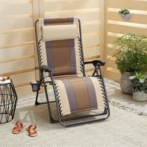 willkey Coussin Chaise Longue avec Anti-d/érapant Transat Bain de Soleil Jardin Haut Epais pour Fauteuil Bleu