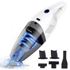 Canap/é Table Holife Aspirateur /à Main sans fil 7kpa Aspirateur Puissants Aspirateur de Voiture Portable 90W 14.8V Aspirateur avec Filtre HEPA et Acier Inoxydable Pour maison Bureau Voiture