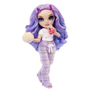POUPÉE Junior High Pyjama Party - Poupée mannequin articulée 22 cm - Violet (Violet) - Nombreux accessoires - à partir de 4 ans