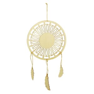 Cercle En Bois, 15Pcs Cercle Attrape Rêve, Anneaux Attrape Rêve En Bois