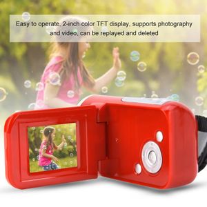 CAMÉSCOPE ENFANT Caméra vidéo numérique Caméscope numérique portable pour enfants 16X HD avec écran LCD TFT jouet jouets appareil Rouge  Mxzzand