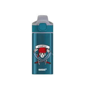 Gourde Enfant SIGG 0.4L - Aluminium Léger Avec Paille, Motif Papillons