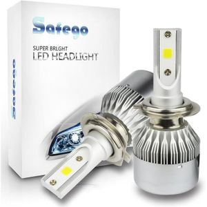 Ampoule phare - feu 2x 72W 7200LM H7 LED Phare Ampoule Kit de conversi
