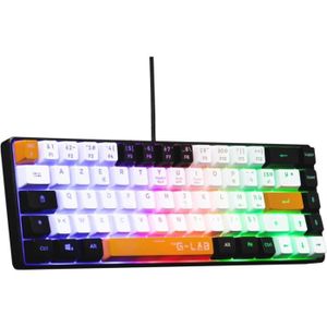 G-LAB Keyz Palladium Wired USB Multicolor QWERTY Gaming Keyboard