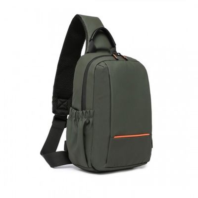 Sac Bandoulière Une Épaule Homme Antivol - Sac Poitrine USB Imperméable Pour Voyage Randonnée Quotidien