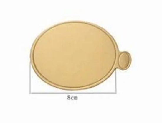 100 Supports à Gâteaux En Carton Doré - 9cm - Pour Mousses, Cupcakes Et Desserts - Idéal Pâtisserie Maison Ou Pro