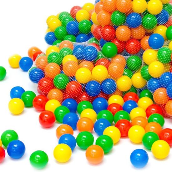 LittleTom – 250 Balles De Jeu En Plastique 5,5 Cm – Colorées – Pour Piscine à Balles, Enfants Et Chiots