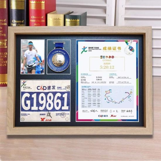 PRETYZOOM Cadre Photo Médaille Cadre De Médaille De Sport