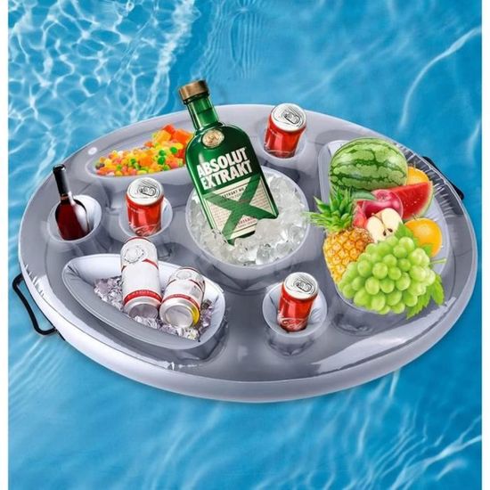 Lot De 8 Porte-gobelets Gonflables Flottants Pour Piscine