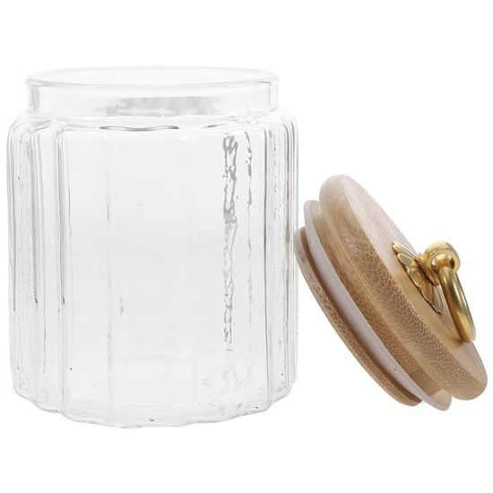 Praknu Lot De 3 Bocaux Hermétiques En Verre 2L Grands - Forme Angulaire Gain De Place, Étiquettes + Marqueur + Joints De Rechange Inclus