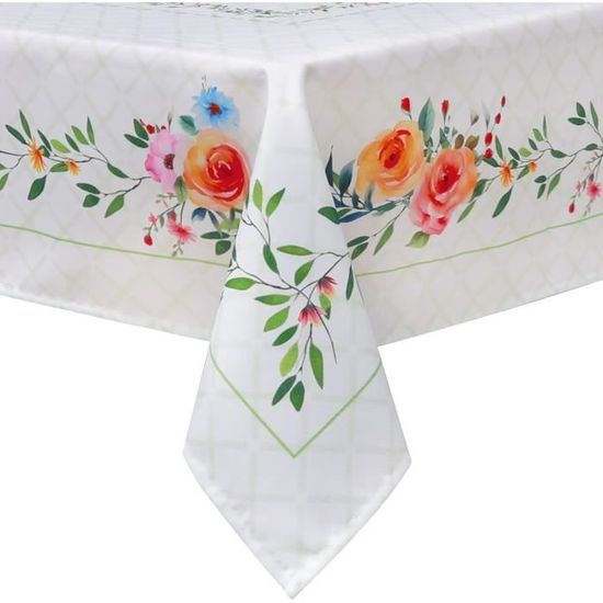 Nappe De Table Rectangulaire En Feuilles De Palmier - 130x160 Cm, Résistante Intempéries