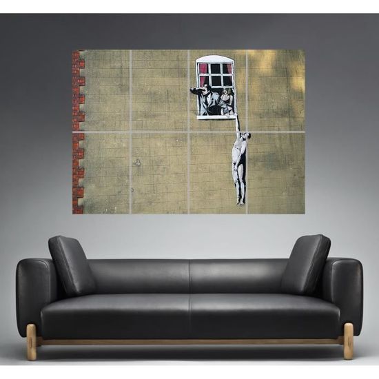 Poster Grand Format BANKSY COEUR — A0 Large, Décoration Murale Street Art