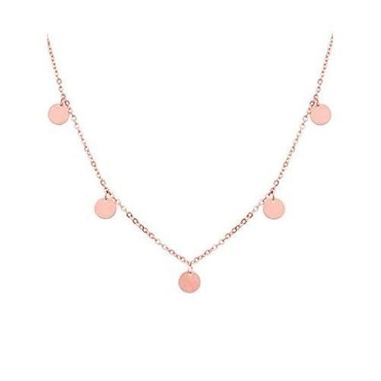 a little something ® Collier Camden Collier femme plaqué or 18 carats | Avec boîte à bijoux or et rose