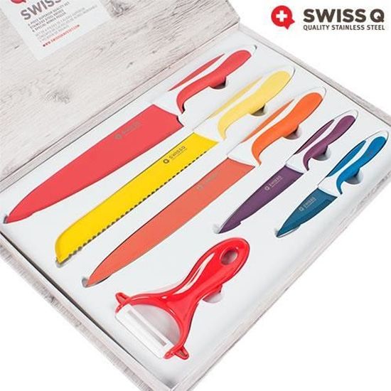 set de couteaux Revêtement Céramique Swiss Q (6 Pièces)