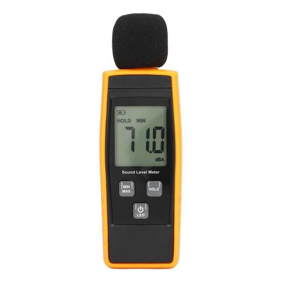 Décibelmètre écran Lcd Sonomètre Numérique ZKH 30-130dB - Portable LCD Avec Hold, Pour Maison, Usine, Voisins Bruyants Sonometre Decibelmetre