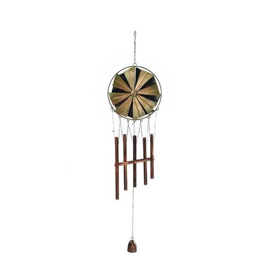 Cloches De Sorcière - Carillon éolien En Métal Style Boho - Longueur 65 Cm - Pour Porte, Porche, Jardin - Décoration Et Protection