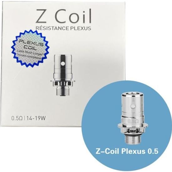 Résistances Z-Coil 0.5ohm Plexus pour Zenith, Zlide, Zenith Pro, Kroma-Z -  (5pcs) - Innokin - Livraison suivie gratuite