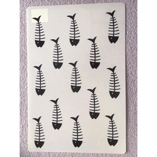 Koko Set De Table Poisson Os Motif Chat Par Opupc Achat Vente Set De Table Cdiscount