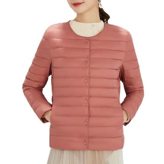 Doudoune Légère Femme Bastwahl - Veste Compacte Imperméable Avec Capuche, Grande Taille, Idéale Pour L'automne Et L'hiver - 6