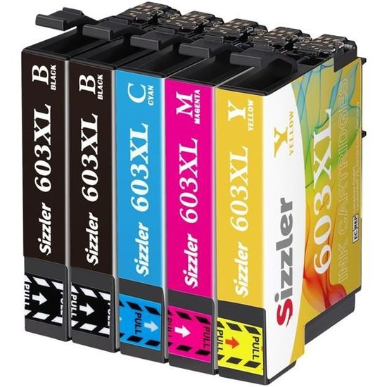 Gikar Epson 603 Cartouches d’encre compatibles avec les cartouches  d’imprimante Epson 603 Epson 603XL pour XP-4155 XP-2150 XP-2100 XP-3155