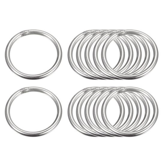 Anneaux En Acier Inoxydable 304 Soudés – Diamètre 90 Mm, épaisseur 5 Mm – Lot De 4 – Pour Suspension, Bricolage, Déco
