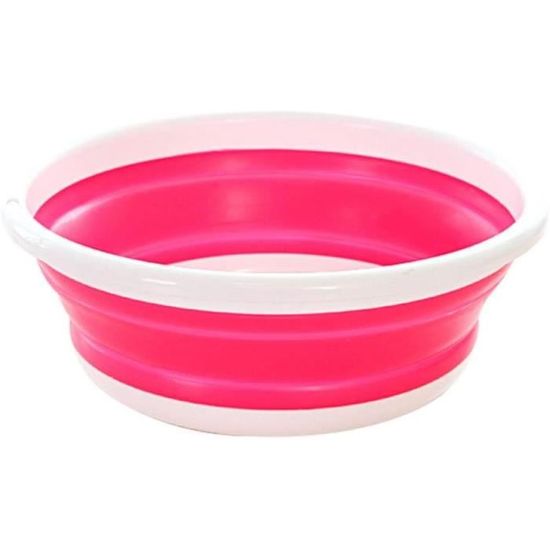 KAZATE Bassine Pliante Camping 15 L – Seau Évier Pliable PVC 500D – Noir – Parfait Randonnée, Pêche, Barbecue