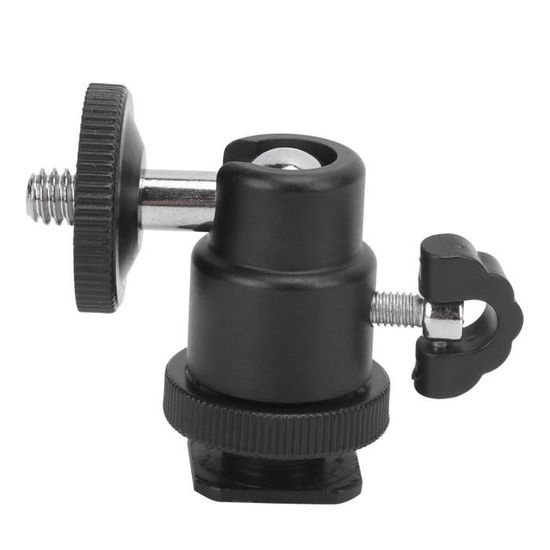 Mini Tête à Bille Panoramique Pour Trépied | Capacité 5 Kg, Vis 1/4 Et 3/8 Pouce, Alliage Aluminium