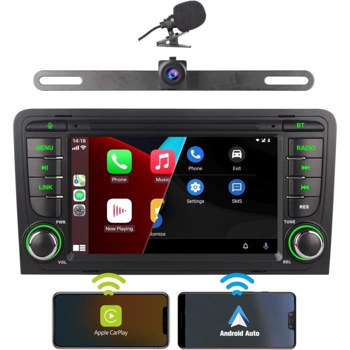 7 Pouces Intégré Sans Fil Carplay Sans Fil Android Auto 1080P Ips Écran