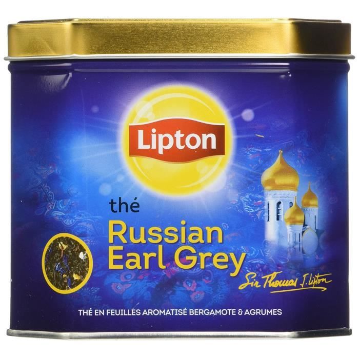 Lipton Thé Vrac Russian Earl Grey Vrac 200g - Lot de 2