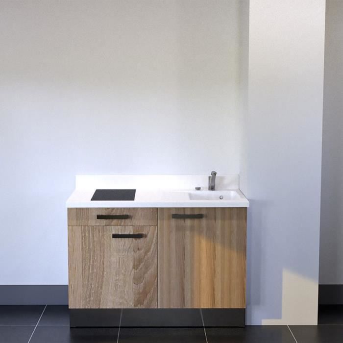 Kitchenette K10 - 120 cm avec rangements et un tiroir