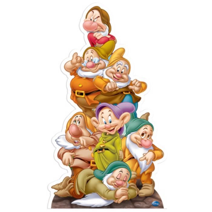 Figurine en carton taille réelle Les 7 Nains Bl…