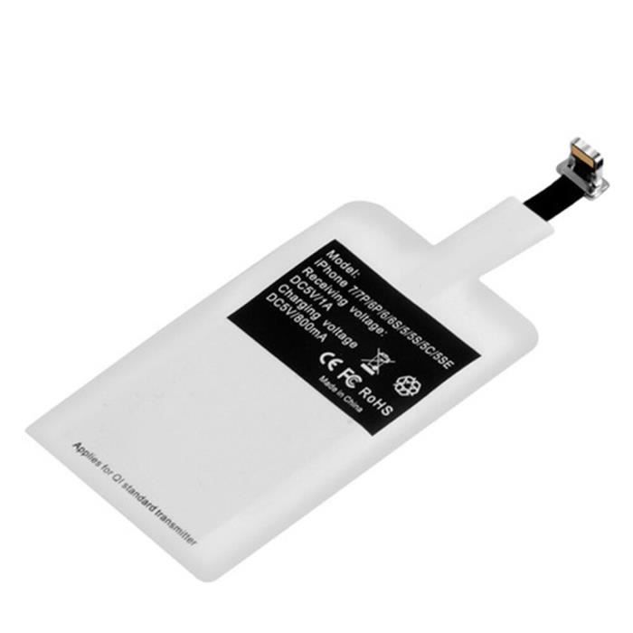 Chargeurs,5W Qi transmetteur de charge sans fil universel + récepteur Qi pour iPhone Android Type C - Type iPhone
