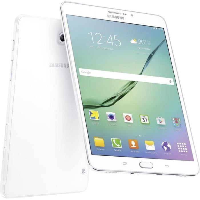 Tablette Android 8 pouces Samsung 32 Go WiFi, 4G blanc 1.9 GHz Octa