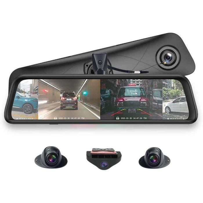 Rétroviseur panoramique 360 ° 12 pouces plein écran 4G Touch IPS spécial voiture Dash Cam Android 5.1 avec GPSBluetoothWiFiFHD 316