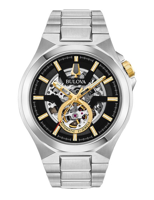 BULOVA-Montre Analogique pour Homme à movement Automatique en Acier inoxydable 98A224