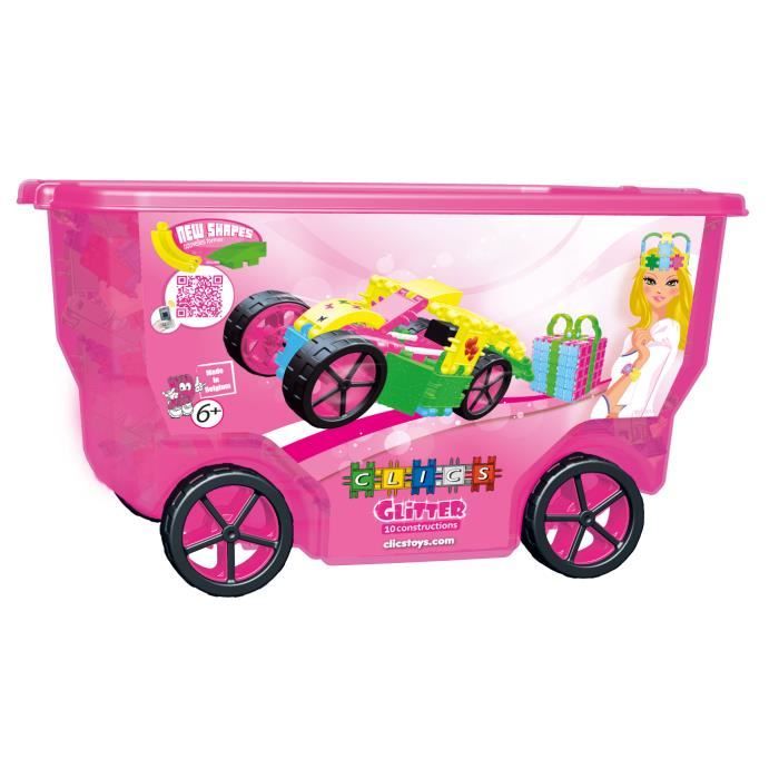 Clics-Jeux de construction-Chariot Glitter