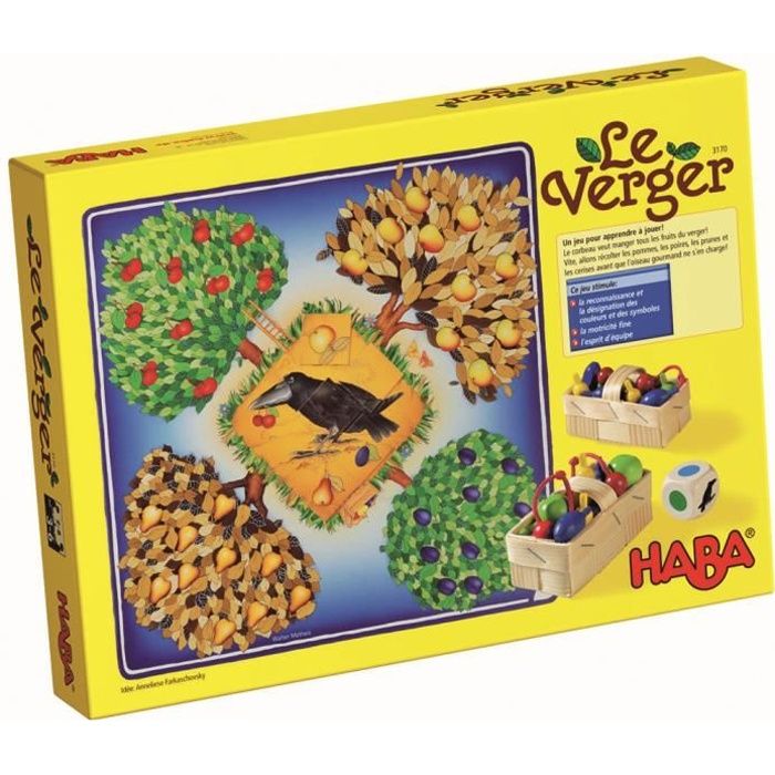 HABA - Le Verger - Version classique - Jeu coopératif - 3 ans et plus, 3170