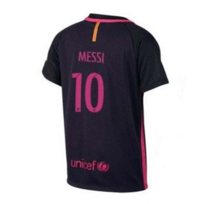 Maillot Officiel Nike Enfant FC Barcelone Away Flockage Officiel Messi Numéro 10 Saison 2016-2017